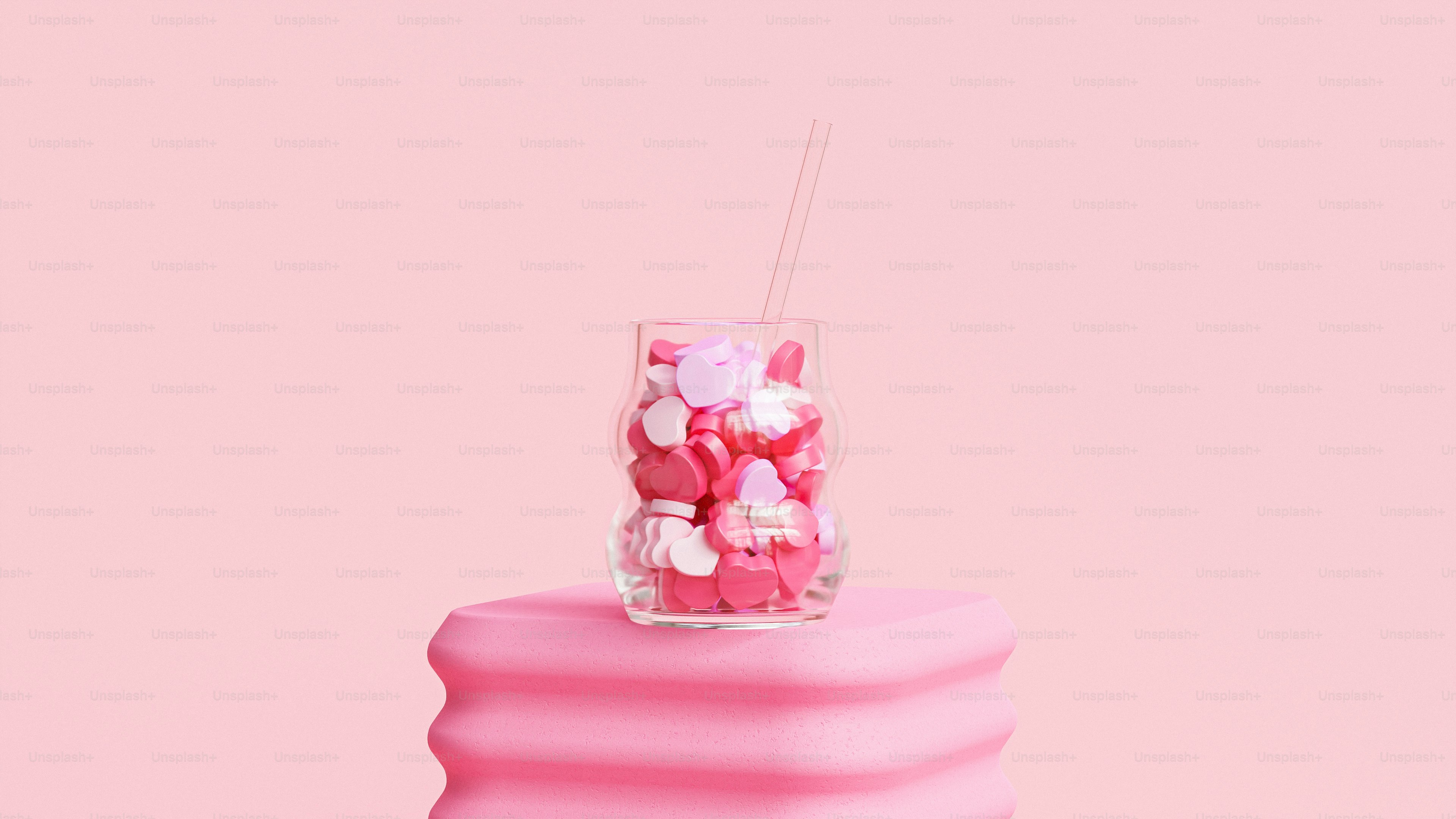 a glass with a drink in it